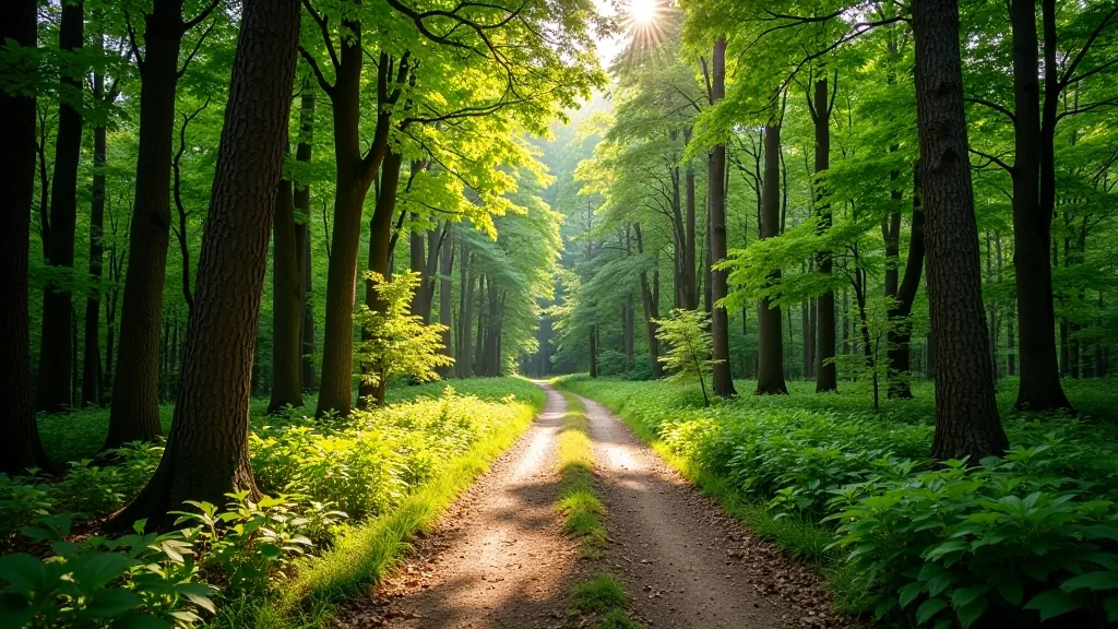 Forest trail through Šumava region with varying difficulty options